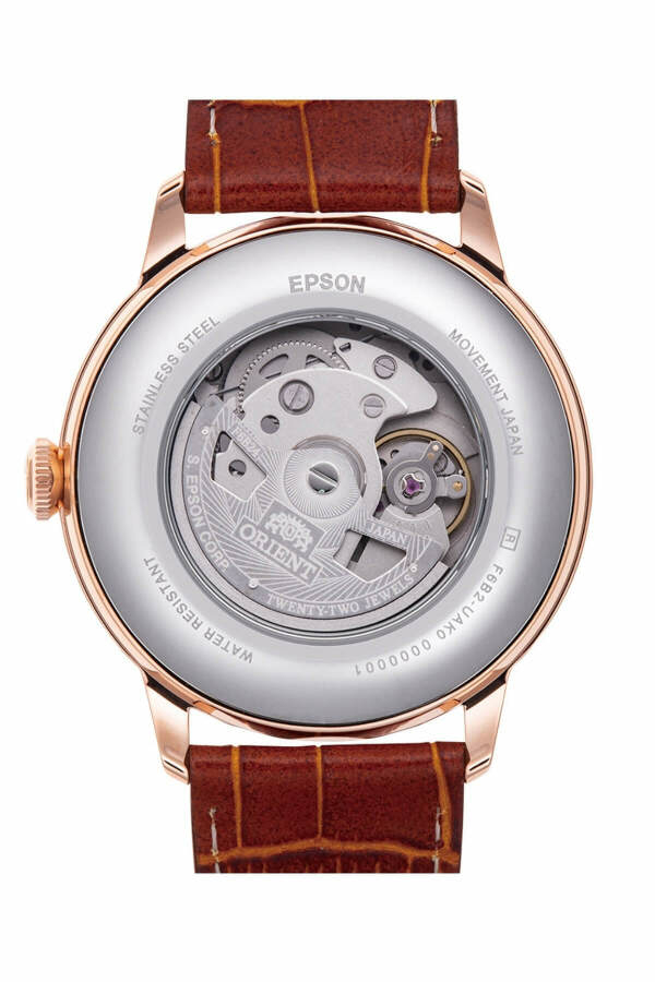 Orient RA-AK0801S30B Otomatik Deri Kahverengi Beyaz Kadran 42 Mm Erkek Kol Saati