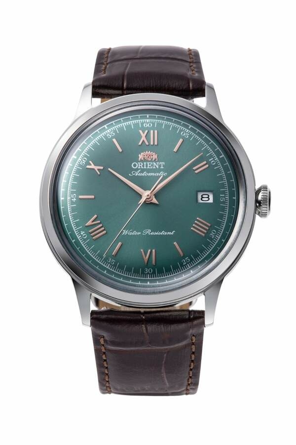 Orient RA-AC0023E30B Otomatik Deri Kahverengi Yeşil Kadran 41 Mm Erkek Kol Saati