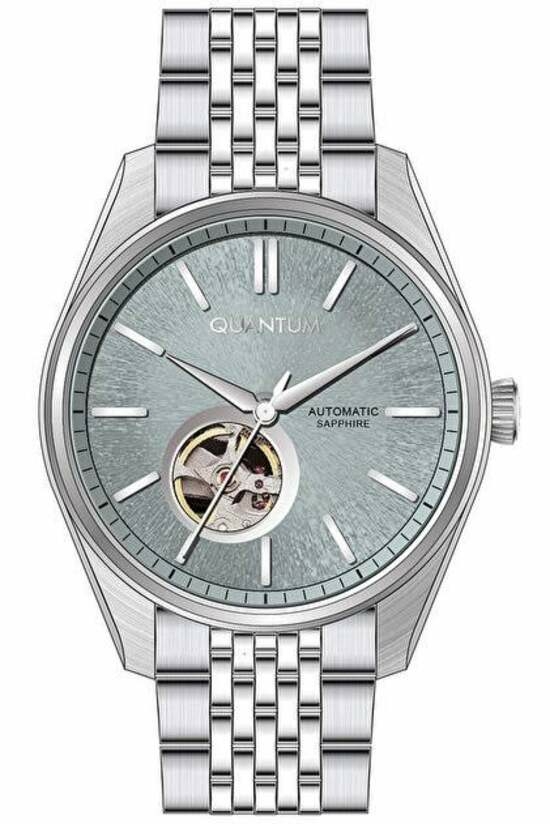 Quantum QMG1207.360 Otomatik Çelik Gri Safir 10 Atm 41 Mm Erkek Kol Saati