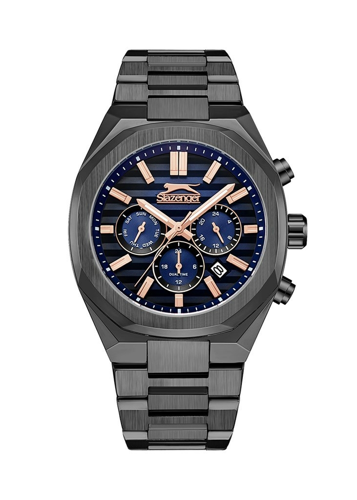 Slazenger SL.09.2422.2.04 Quartz Çelik Siyah 45 Mm Erkek Kol Saati