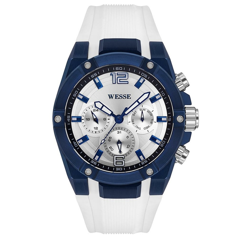 Wesse WWG201610 Quartz Silikon 47 Mm Beyaz Erkek Kol Saati