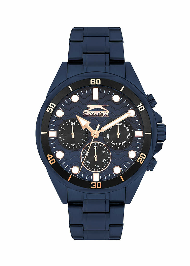Slazenger SL.09.2383.2.07 Quartz Çelik Lacivert 45 Mm Erkek Kol Saati