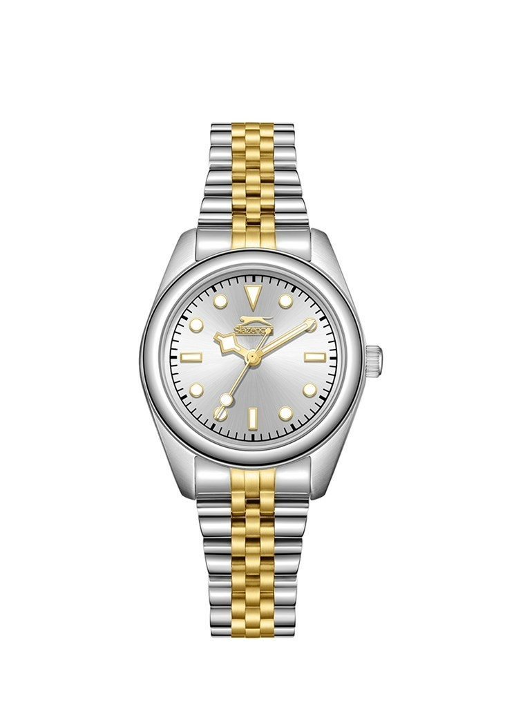 Slazenger SL.09.2424.3.04 Quartz Çelik Altın/Gri 25 Mm Kadın Kol Saati