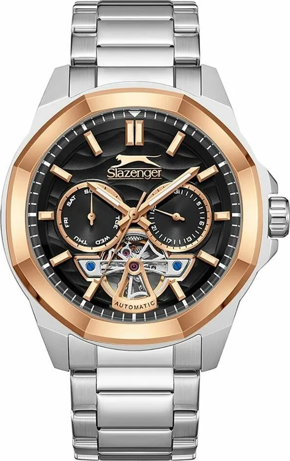 Slazenger SL.09.2439.2.03 Otomatik Çelik Gri Siyah Kadran 47 Mm Erkek Kol Saati