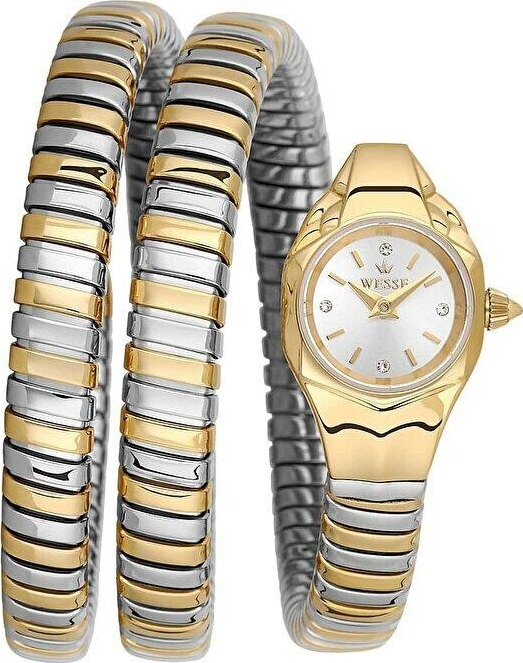 Wesse WWL1163-03 Quartz Çelik Gri Altın Rengi 23 Mm Kadın Kol Saati