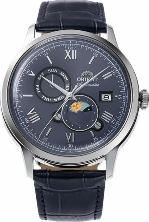 Orient RA-AK0806L30B Otomatik Deri Lacivert 42 Mm Erkek Kol Saati