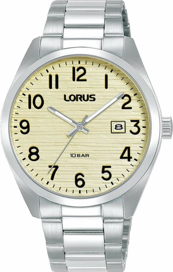 Lorus RH911RX9 Quartz Çelik Gri Sarı Kadran 39 Mm Erkek Kol Saati