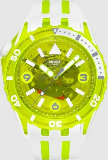 SWATCH SSCU09J100 SCUBAQUA EGG YOLK ERKEK KOL SAATİ