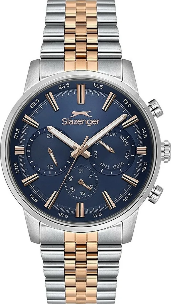 Slazenger SL.09.2453.2.05 Quartz Çelik Rose/Gri Lacivert Kadran