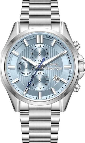 Slazenger SL.09.2632.2.300 Quartz Çelik Gri 10 Atm 43 Mm Erkek Kol Saati