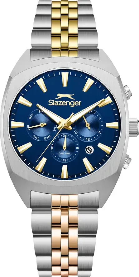 Slazenger SL.09.2574.2.330 Quartz Çelik Gri Sarı 41 Mm Erkek Kol Saati