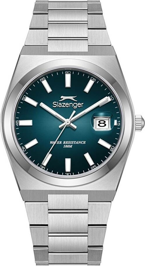 Slazenger SL.09.2636.1.390 Quartz Çelik Gri Lacivert Kadran 10 Atm 40 Mm Erkek Kol Saati
