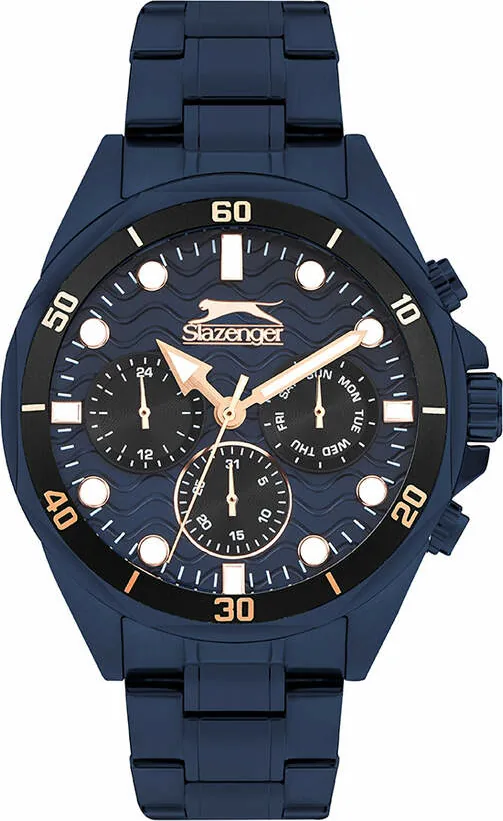 Slazenger SL.09.2383.2.07 Quartz Çelik Lacivert 45 Mm Erkek Kol Saati