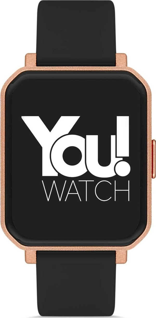 You Watch F12-Yf123 You Smart Rose & Black Silicon Unisex Kol Saati