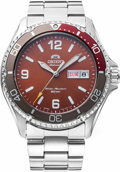 Orient RA-AA0820R19B Otomatik Çelik Gri Kırmızı Kadran Safir Cam 42 Mm Erkek Kol Saati
