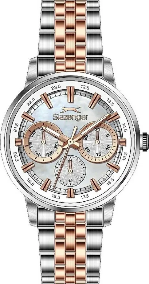 Slazenger SL.09.2454.4.11 Quartz Çelik Rose/Gri 34 Mm Kadın Kol Saati