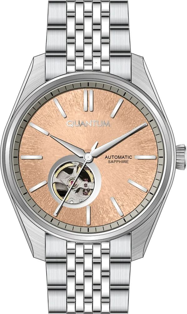 Quantum QMG1207.310 Otomatik Çelik Gri Safir 10 Atm 42 Mm Erkek Kol Saati