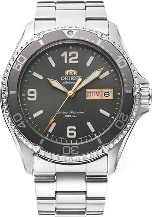 Orient Mako RA-AA0819N19B Kurmalı Otomatik Çelik Gri 20 Atm 42 Mm Erkek Kol Saati